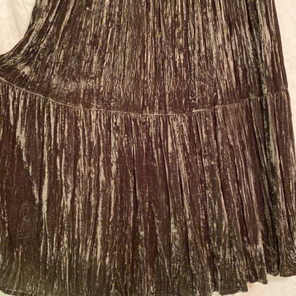 NWT Double D Ranch Water Carrier Silk/Velvet Skirt Bohemian Boho Western - Picture 4 of 12